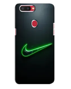 Чехол для OPPO R11s с картинкой «Неоновый контур Nike»