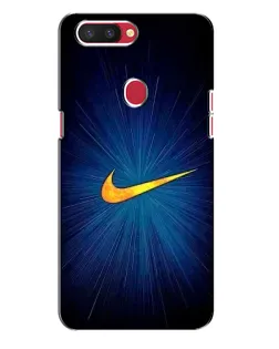 Чехол для OPPO R11s с картинкой «Синий пульс Nike» Чехол для OPPO R11s с картинкой «Синий пульс Nike»