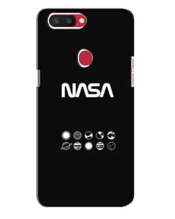 Чехол для OPPO R11s с картинкой «NASA — технический принт» Чехол для OPPO R11s с картинкой «NASA — технический принт»