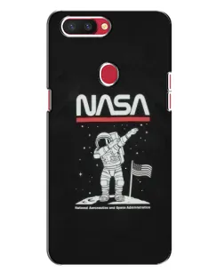Чехол для OPPO R11s с картинкой «NASA — шагаем по Луне» Чехол для OPPO R11s с картинкой «NASA — шагаем по Луне»