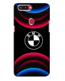 Чохол для OPPO R11s з картинкою «Логотип BMW та неонові дуги»