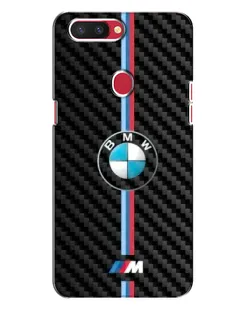 Чохол для OPPO R11s з картинкою «Емблема BMW та карбон»