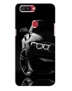 Чохол для OPPO R11s з картинкою «Чорна BMW — профіль»