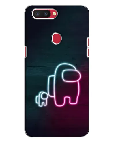 Чехол для OPPO R11s с картинкой «Among Us неон-арт» Чехол для OPPO R11s с картинкой «Among Us неон-арт»