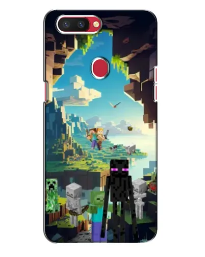 Чехол для OPPO R11s с картинкой «Эндермен в лесу»