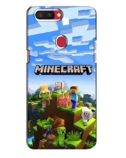 Чехол для OPPO R11s с картинкой «Minecraft классический мир»