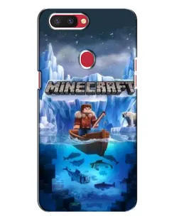 Чехол для OPPO R11s с картинкой «Minecraft ледяной мир»