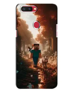 Чехол для OPPO R11s с картинкой «Стив в лесу»