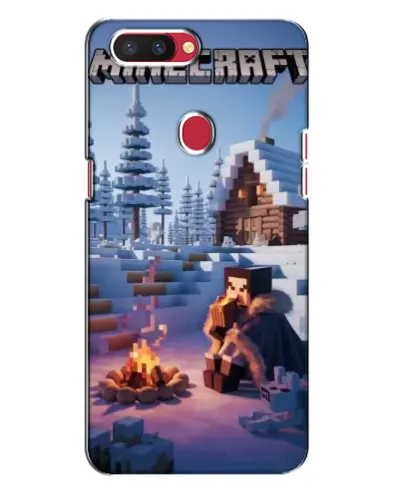 Чехол для OPPO R11s с картинкой «Зимний Minecraft»