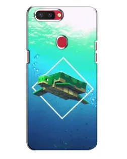 Чехол для OPPO R11s с картинкой «Черепаха Minecraft»