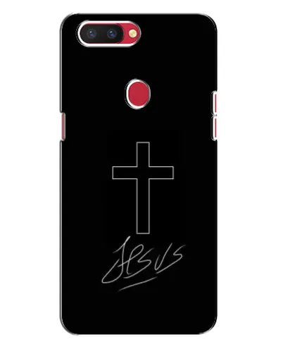 Чехол для OPPO R11s с картинкой «Графический крест Jesus» Чехол для OPPO R11s с картинкой «Графический крест Jesus»