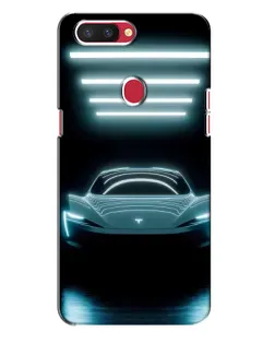 Чохол для OPPO R11s з картинкою «Tesla в неоні» Чохол для OPPO R11s з картинкою «Tesla в неоні»