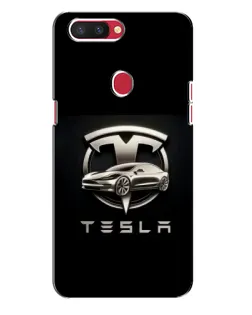 Чохол для OPPO R11s з картинкою «Tesla — срібне авто» Чохол для OPPO R11s з картинкою «Tesla — срібне авто»