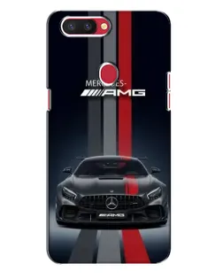 Чохол для OPPO R11s з картинкою «Mercedes — білий карбон»