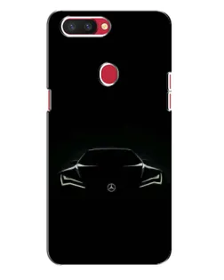 Чехол для OPPO R11s с картинкой «Mercedes — силуэт авто»