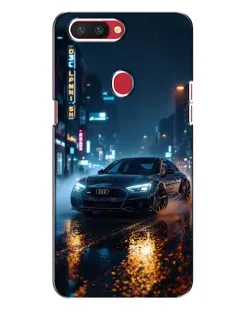 Чехол для OPPO R11s с картинкой «Ночной город и Audi» Чехол для OPPO R11s с картинкой «Ночной город и Audi»