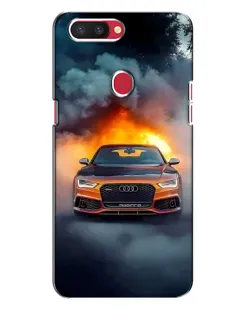 Чехол для OPPO R11s с картинкой «Audi в огненном дыму» Чехол для OPPO R11s с картинкой «Audi в огненном дыму»