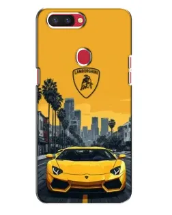 Чехол для OPPO R11s с картинкой «Желтый Lamborghini город» Чехол для OPPO R11s с картинкой «Желтый Lamborghini город»