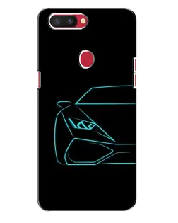 Чехол для OPPO R11s с картинкой «Голубой силуэт Lamborghini» Чехол для OPPO R11s с картинкой «Голубой силуэт Lamborghini»