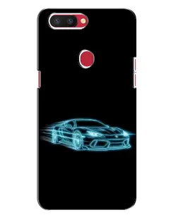 Чехол для OPPO R11s с картинкой «Неоновый контур Lamborghini» Чехол для OPPO R11s с картинкой «Неоновый контур Lamborghini»