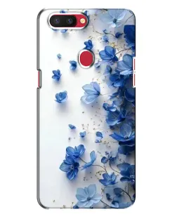 Чехол для OPPO R11s с картинкой «Голубой цветочный каскад» Чехол для OPPO R11s с картинкой «Голубой цветочный каскад»