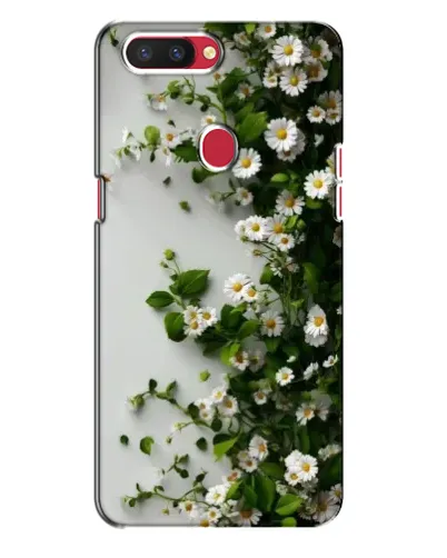 Чехол для OPPO R11s с картинкой «Ветка мелких белых цветов»