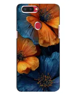 Чехол для OPPO R11s с картинкой «Яркая сине-оранжевая флора» Чехол для OPPO R11s с картинкой «Яркая сине-оранжевая флора»