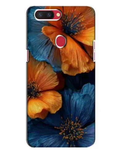 Чехол для OPPO R11s с картинкой «Яркая сине-оранжевая флора» Чехол для OPPO R11s с картинкой «Яркая сине-оранжевая флора»
