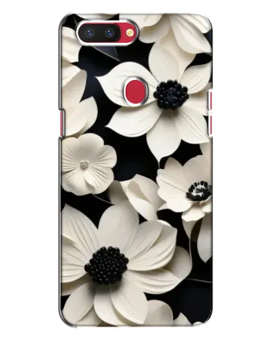 Чехол для OPPO R11s с картинкой «Объемные белые цветы»