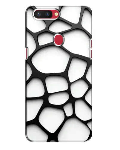 Чехол для OPPO R11s с картинкой «Белая объемная сетка»