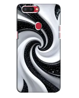 Чехол для OPPO R11s с картинкой «Черно-белая спираль» Чехол для OPPO R11s с картинкой «Черно-белая спираль»