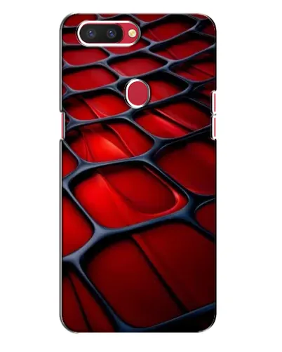 Чехол для OPPO R11s с картинкой «Красная глянцевая сетка»