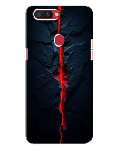 Чехол для OPPO R11s с картинкой «Kрасная лавовая трещина»