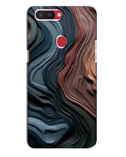 Чехол для OPPO R11s с картинкой «Цветные волны каньона»