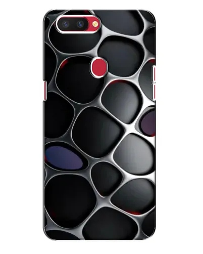 Чехол для OPPO R11s с картинкой «Объемная темная решетка»