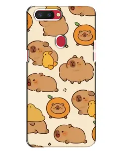 Чехол для OPPO R11s с картинкой «Капибары с апельсинами» Чехол для OPPO R11s с картинкой «Капибары с апельсинами»