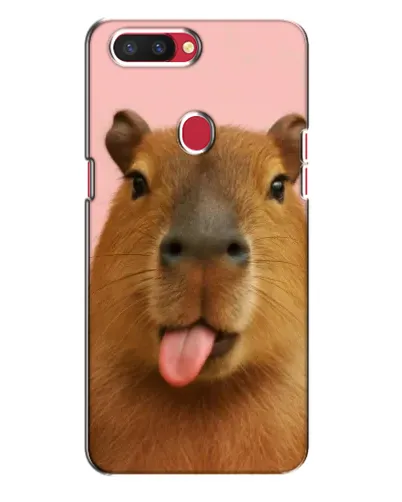 Чехол для OPPO R11s с картинкой «Капибара с языком»