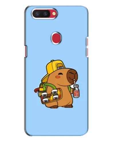 Чехол для OPPO R11s с картинкой «Капибара на скейте»