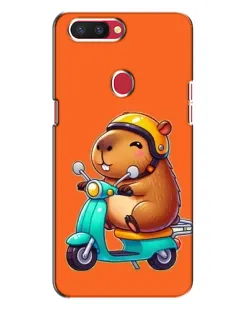 Чехол для OPPO R11s с картинкой «Капибара на скутере» Чехол для OPPO R11s с картинкой «Капибара на скутере»