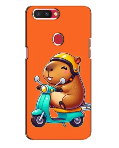 Чехол для OPPO R11s с картинкой «Капибара на скутере»