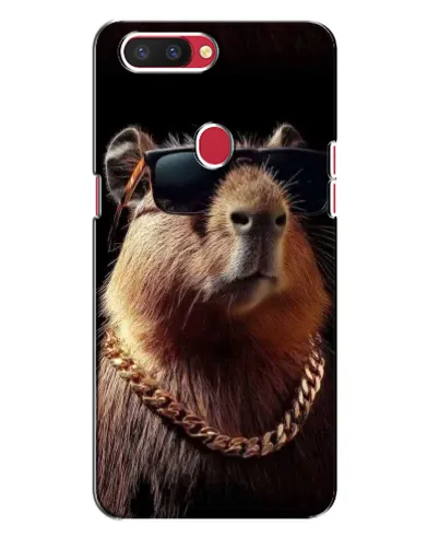 Чехол для OPPO R11s с картинкой «Капибара золотая цепь»