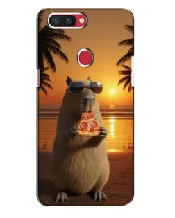 Чехол для OPPO R11s с картинкой «Капибара с пиццей» Чехол для OPPO R11s с картинкой «Капибара с пиццей»