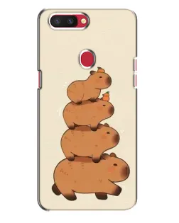 Чехол для OPPO R11s с картинкой «Башня из капибар» Чехол для OPPO R11s с картинкой «Башня из капибар»