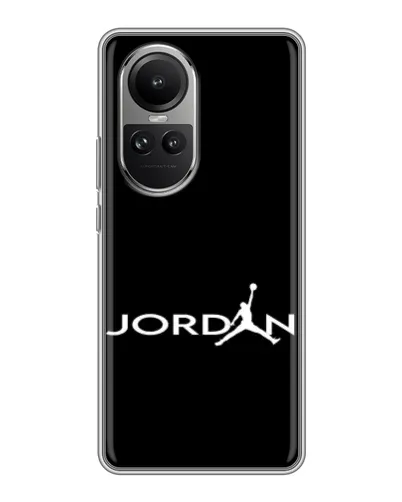 Чехол для OPPO Reno 10 Pro с картинкой «Jordan White Logo»