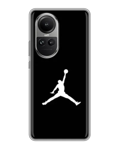 Чехол для OPPO Reno 10 Pro с картинкой «Jordan Silhouette»