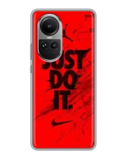 Чехол для OPPO Reno 10 Pro с картинкой «Nike Just Do It»