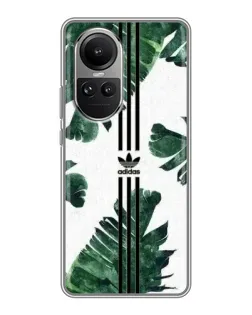 Чехол для OPPO Reno 10 Pro с картинкой «Пальмовые листья адидас»