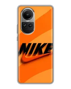 Чехол для OPPO Reno 10 Pro с картинкой «Оранжевый драйв Nike»