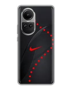 Чехол для OPPO Reno 10 Pro с картинкой «Абстрактный дизайн Nike»