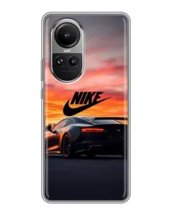 Чехол для OPPO Reno 10 Pro с картинкой «Nike и суперкар»